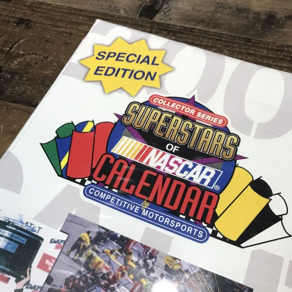 Vintage Superstars Of Nascar 2001 Calendar Special Edition Collector Series